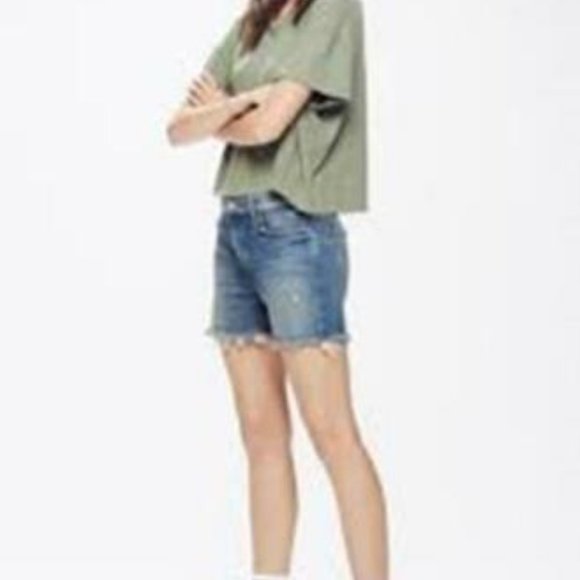 Mother Sinner Fray Play Dirty Jean Shorts H11463 - Picture 10 of 12